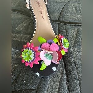 Sandals with Flowers -Betsy Johnson